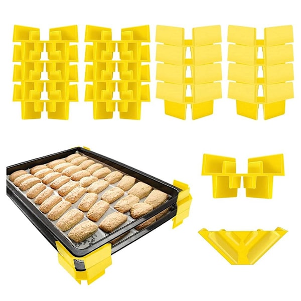 12 kpl Tray Stacker Pakastekuivausalustat KELTAINEN yellow