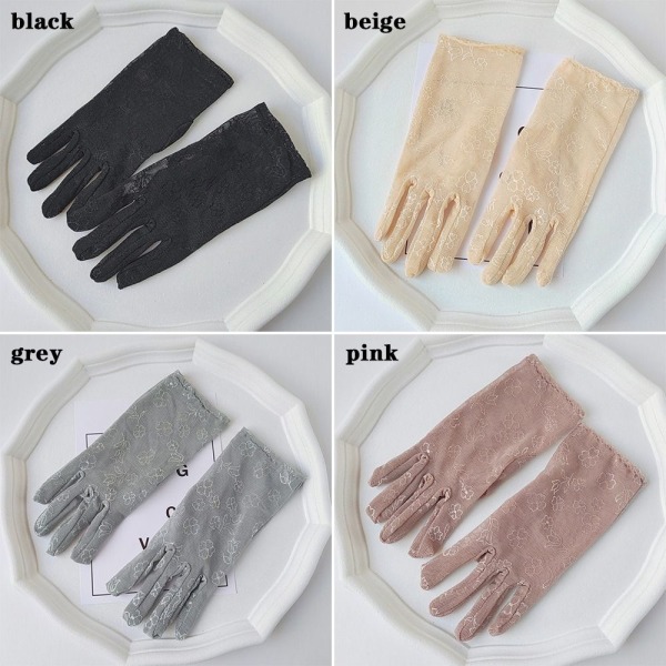 Sun Protection Gloves Short Gloves BEIGE beige