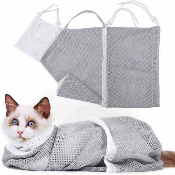 Pet Bath Mesh Bag Cat Tvättpåsar ROSA pink
