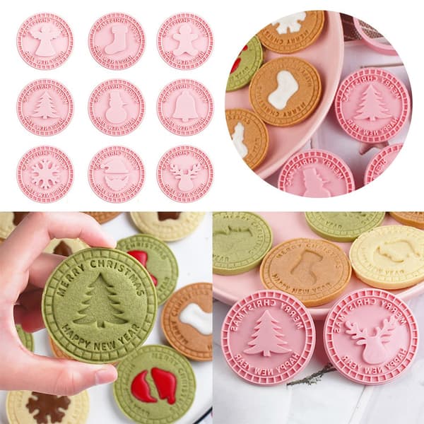 9st/ set 3D Snowflake Christmas Biscuit Form Cookie Cutter