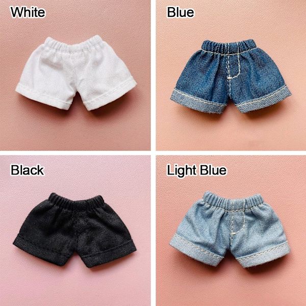 Dolls Wear Shorts Doll Jeans Shorts SVART Black