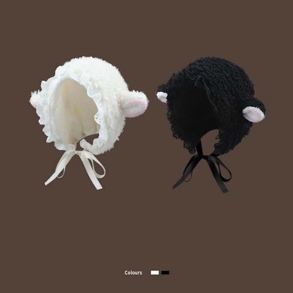 Fluffy Hatte Kostume Hatte SORT Black