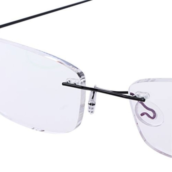 Læsebriller Brillehukommelse Titanium BLACK STRENGTH-100 black Strength-100