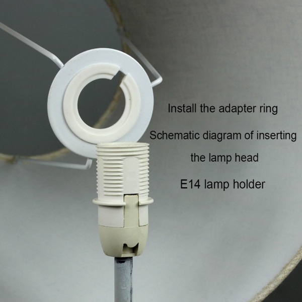 Lampeskærm Reduktionsringe Lampeskærm Ring Adapter Pæreholder