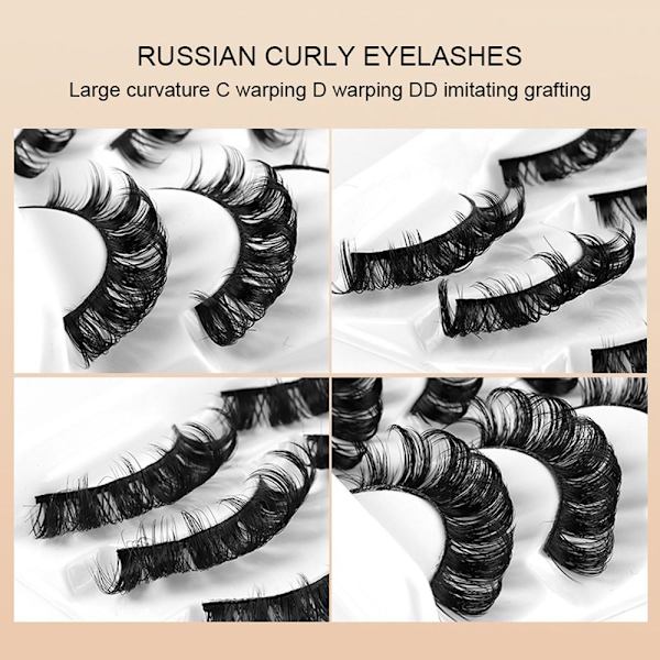 4 par falske øjenvipper Russian Strip Lashes 4005 4005 4005