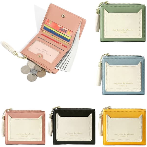 Dame Lady Wallet Lynlåspung BLÅ Blue