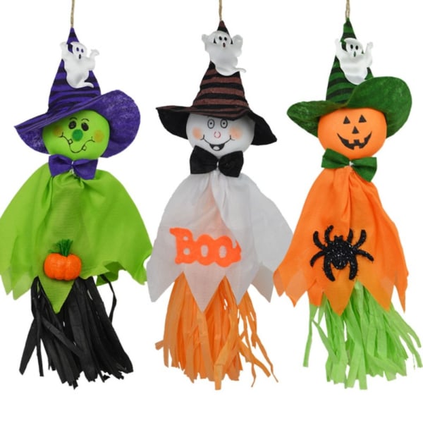 Halloween hängande dekoration pumpa docka Halloween prydnad 3pcs