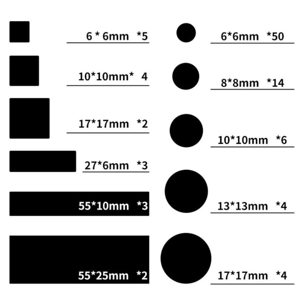 4 kpl automaattitarrat pimennystarrat 4 kpl (HALF SHADING) D(HALF) 4PCSD(half shading)