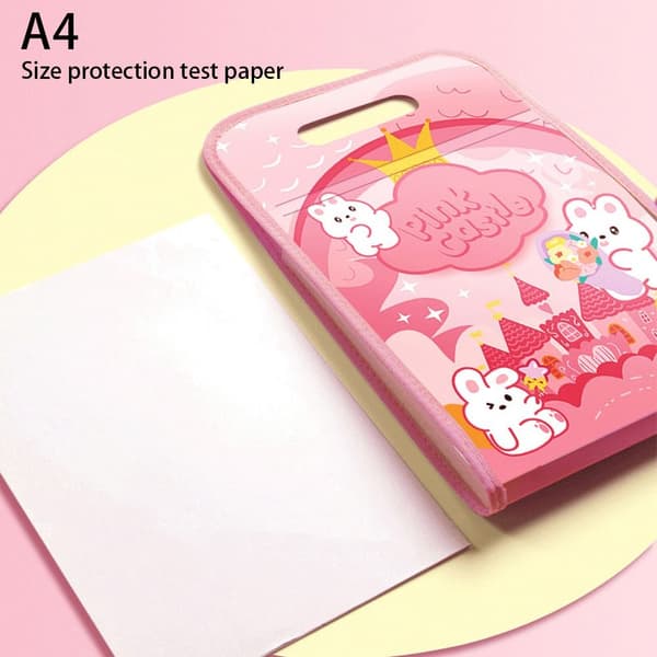 A4 Fil Mappe Test Papir Opbevaring Mappe PINK Pink