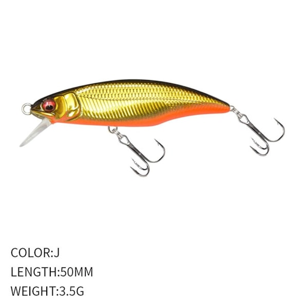 uppoava Minnow Baits Fish Hooks J J J