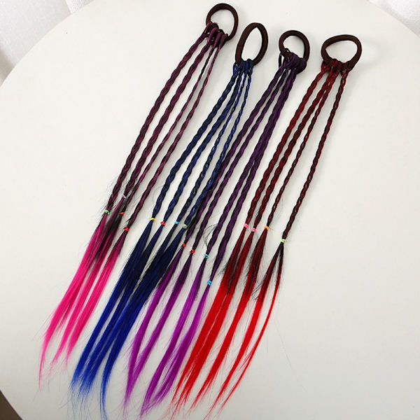 2kpl Peruukki Ponytail Peruukki Hiusletkut ROSE RED ROSE RED Rose Red