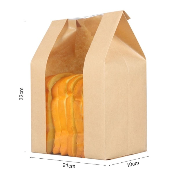 25 Stk Papir Brødposer Brødposer Brødposer til Hjemmelaget a98a | Fyndiq