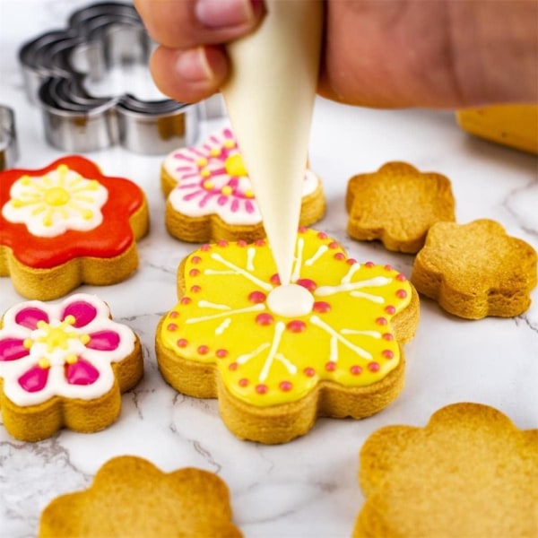10 stk Kjeksform i rustfritt stål Baking Spesialkjeksform SET