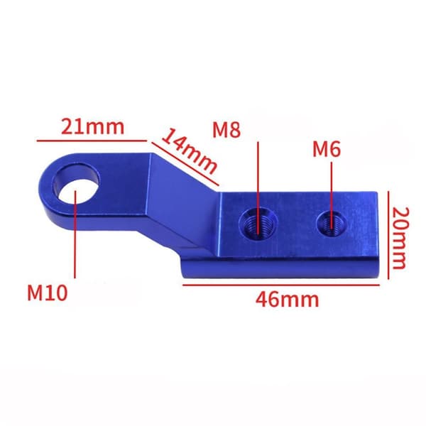 Rearview Mirror Expander Bracket Extend Adapter SVART black