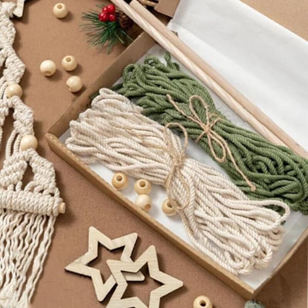 2st Julgran Macrame Xmas Väggbonader Julgran