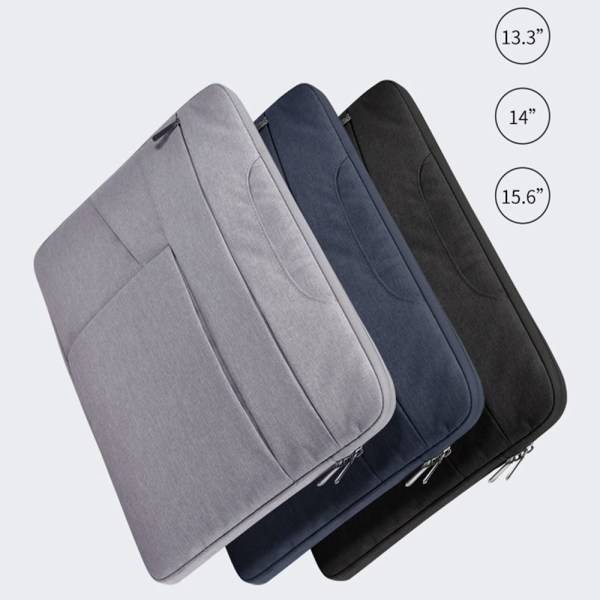 14 15 tuuman kannettavan tietokoneen käsilaukun case, HARMAA 15,6 tuumaa Grey 15.6 inch