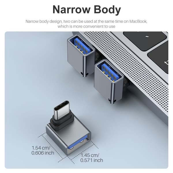 OTG-sovitin USB Type-C GRAY Grey