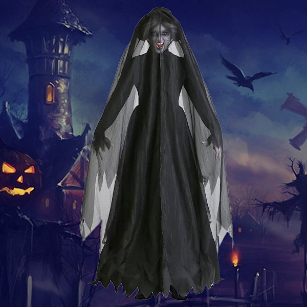 Scary Witch Costume Dark Bride Clothes XL XL