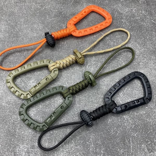 Attach quickdraw Shackle Karabiner Clip ORANGE NORMAL NORMAL Orange Normal-Normal