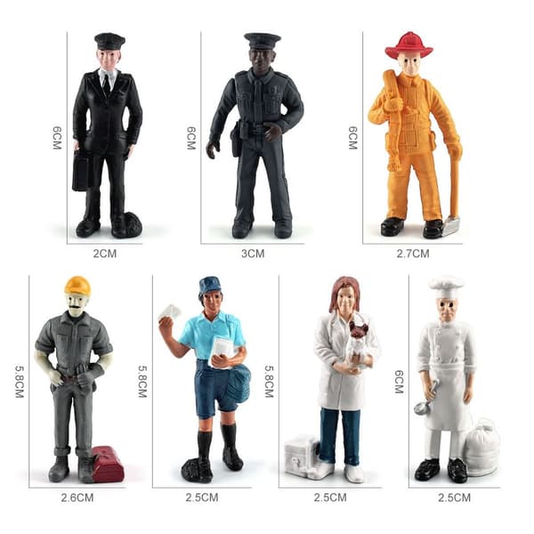 Simulation Personage Model Kunstig Postmand Pilot Figur