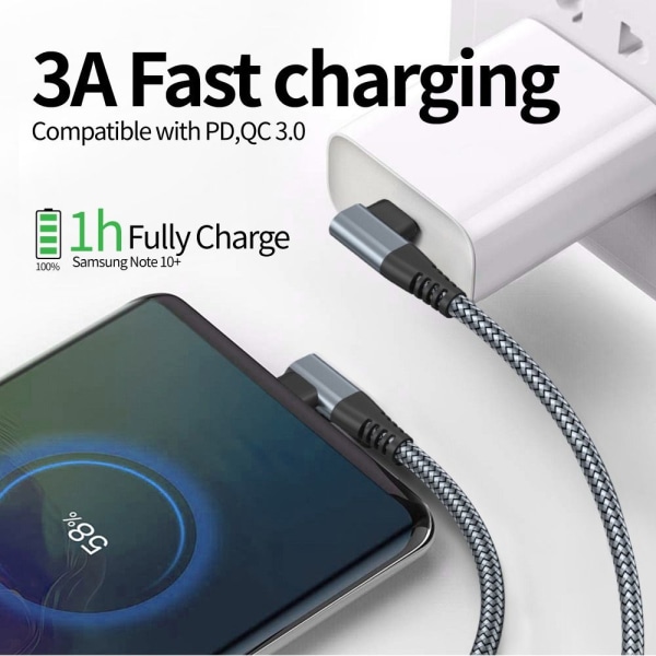 USB C till USB C-sladd Kabel GRÅ 2MSTYLE2 STYLE2 Grey 2mStyle2-Style2