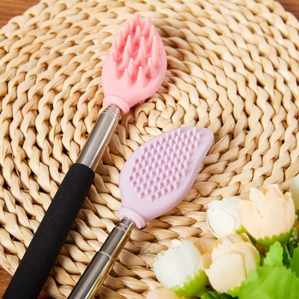 Massage Brush Back Scratcher SORT black