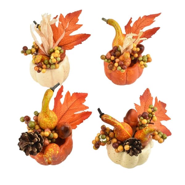 4 stk Thanksgiving-gresskar Halloween-gresskar TYPE C TYPE C Type C