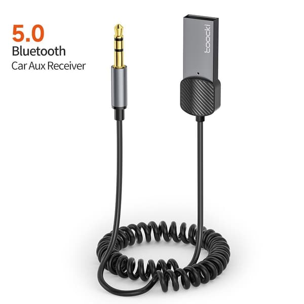 Trådløs Bluetooth Adapter Bilhøjttaler GRÅ Grey