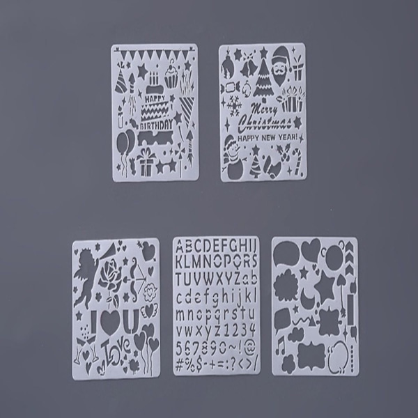 20 kpl Graffiti Hollow Template Explosion Box Theme ALFANUMERIC Alphanumeric