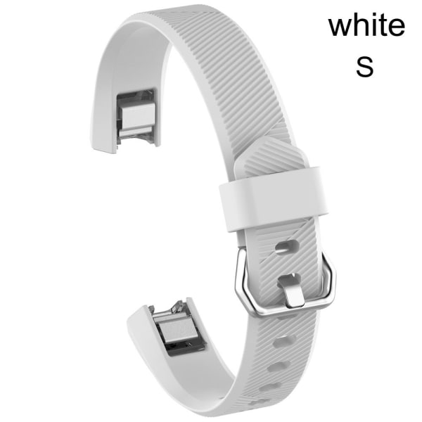 för Fitbit Alta / Alta HR Silikon watch VIT S white S