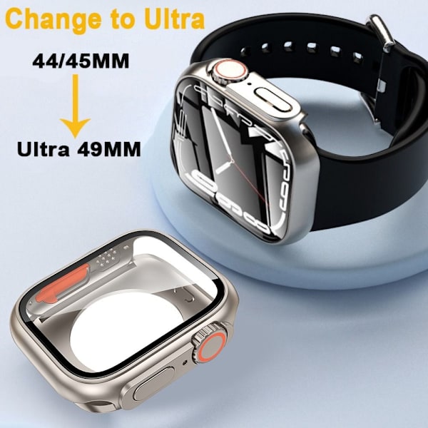 Skift til Ultra Case PC Tempered Cover SORT 44MM 44MM black 44mm-44mm