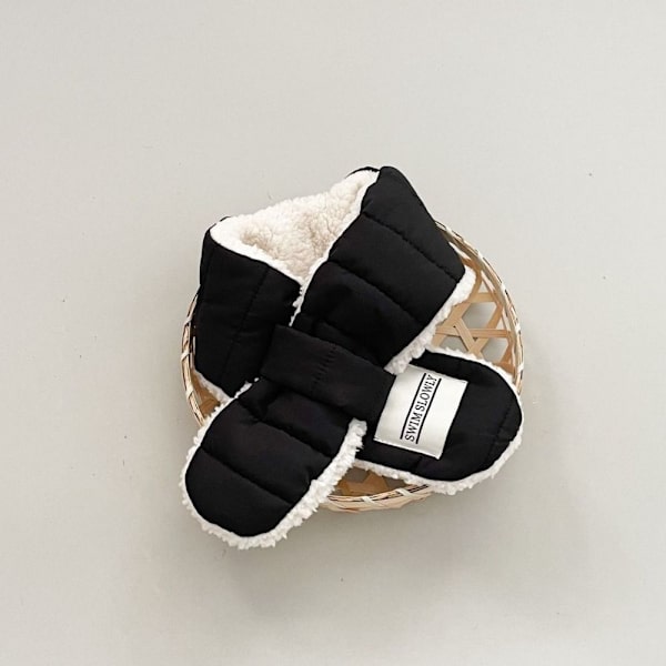 Baby Barn Plysch Neck Wrap SVART black