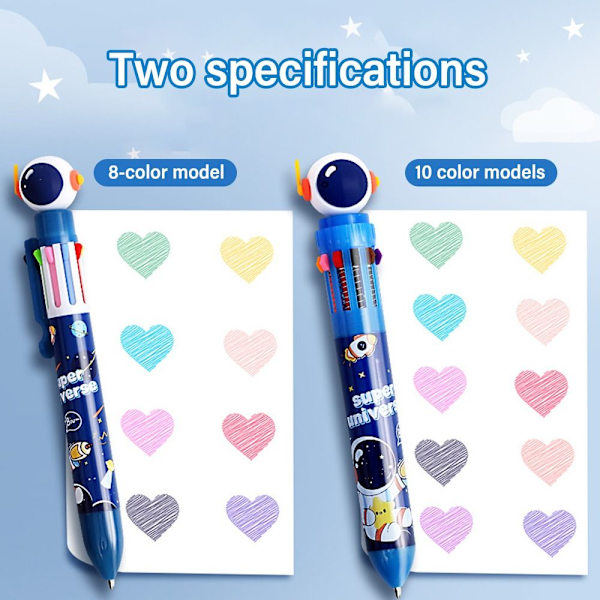2 STK Kuglepen Neutral Pen 04-8FARVER 04-8FARVER 04-8Colors