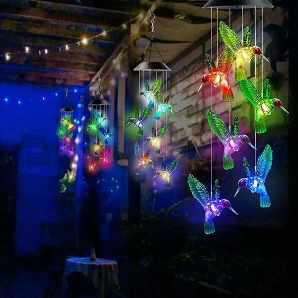 LED Hummingbird Lights Wind Chime 2 2 2