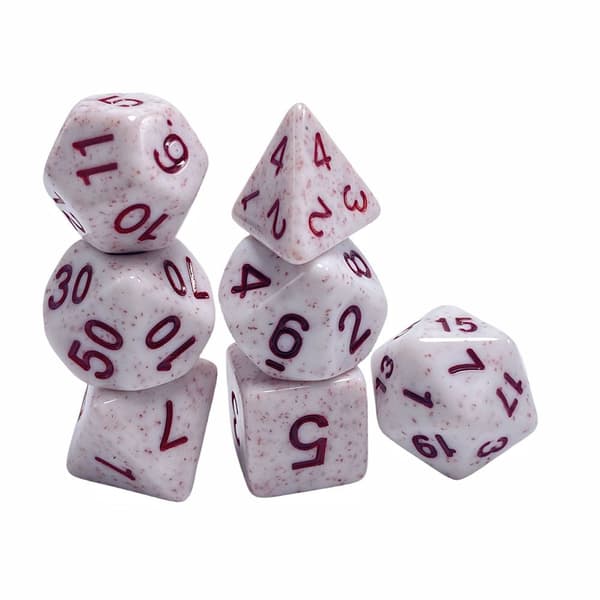 7 stk/sæt DND-terninger polyhedriske terninger STYLE 4 STYLE 4 Style 4