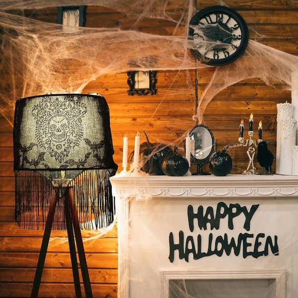 2 stk Halloween Spider Web Lampeskærme