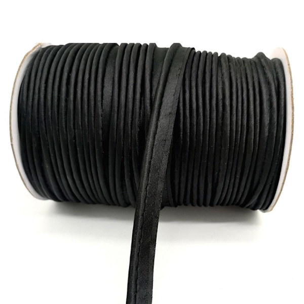 55M/1CM Nauhanauhan reunaköysi MUSTA MUSTA Black