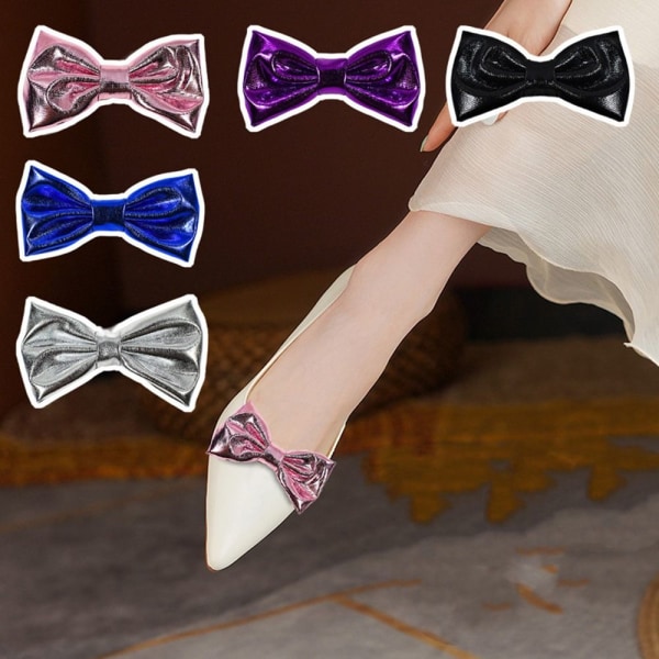 2stk Shoe Clip Shiny Dekorative Clips BLÅ blue