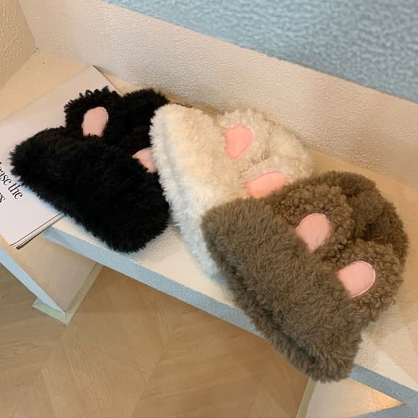 Plyschmössa Mössa GRÅ grey