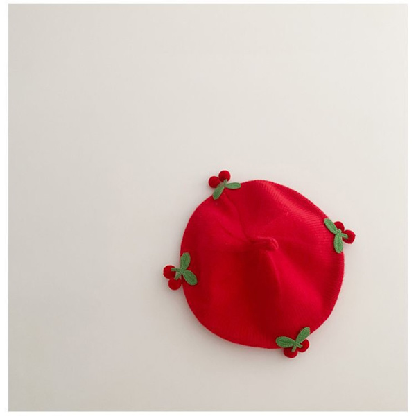 Ensfargede Beret-hatter Kirsebær-baskerhatter ORANSJE orange