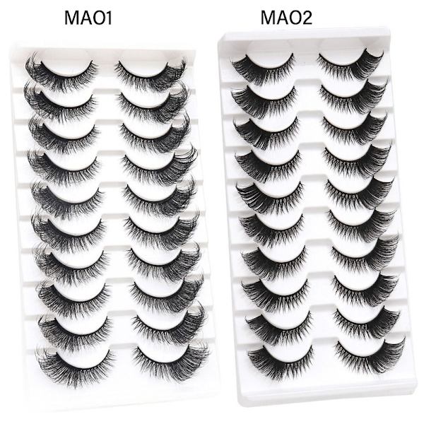 10 par Fox Eye Lashes Cat Eye Lashes MAO2 MAO2 MAO2