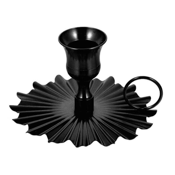 2stk Lysholder Lyseskål SORT Black
