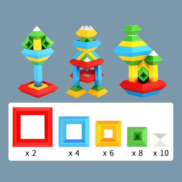 Pyramid Blocks Set Set 30kpl 30kpl 30pcs