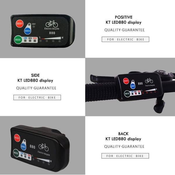 E-sykkel kontrollpanel LED-skjerm MTB Speedometer