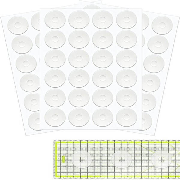 Skridsikker lineal Linealgreb Klar 96PCS