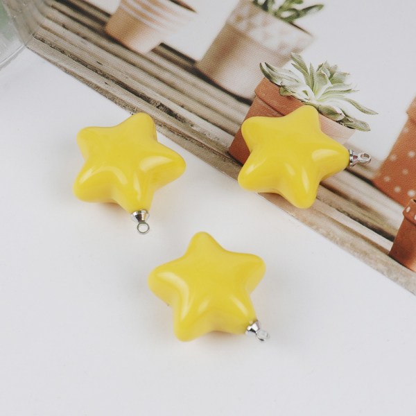 60 STK Star Vedhæng Charms Resin Star Charms Gummy Candy Star