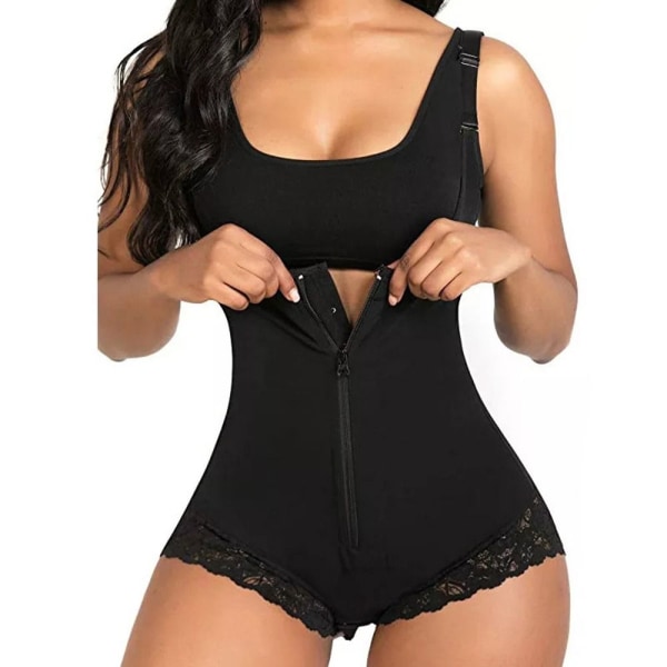 Waist Trainer Corset Bodysuit SORT XL black XL