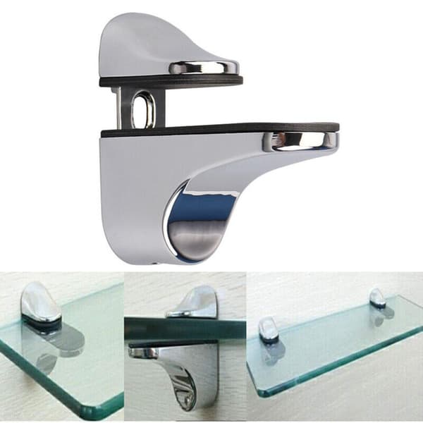 2STK Bracket Vægmontering Glashylde Bracket MAT OVERFLADE MAT Matte surface