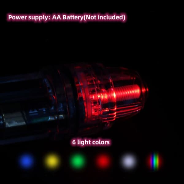 LED Fish Attractive Indicator Lure Bait RÖD red