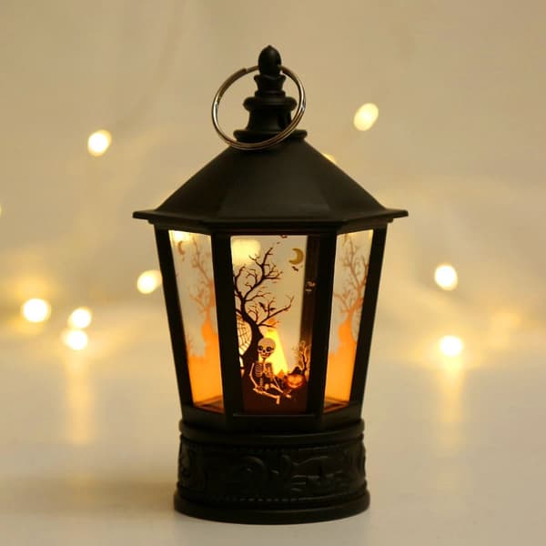 Halloween Pumpkin Castle Lamp LED Candle Light GRESKIN STIL Pumpkin Style